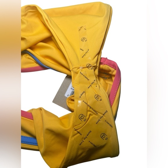 Stone Fox Swim Juniper High Waist Bikini Bottom Orange NWT Size Small - Picture 4 of 5